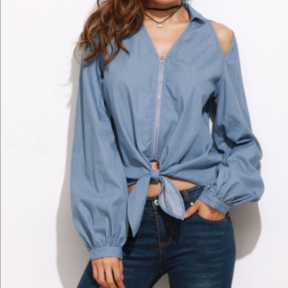 Brand New Denim Top - Picture 2 of 4